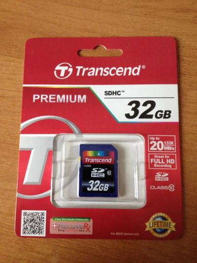 Лот: 8378050. Фото: 1. Карта памяти Transcend SDHC 32Gb... Карты памяти