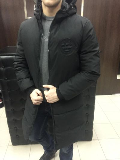 Лот: 8744929. Фото: 1. Длинный пуховик Emporio Armani. Верхняя одежда