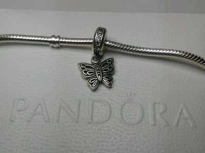 Лот: 4466594. Фото: 1. серебряный шарм в стиле Pandora... Кулоны, подвески