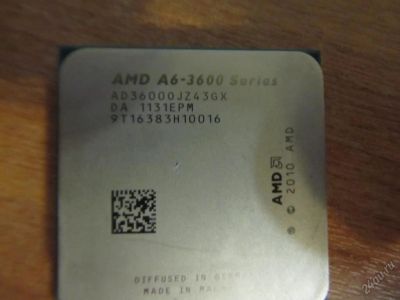 Лот: 5941599. Фото: 1. AMD A6-3600 FM1 x4. Процессоры