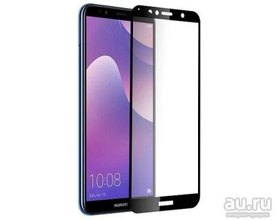 Лот: 13436006. Фото: 1. Защитное стекло Huawei Y7 Prime... Защитные стёкла, защитные плёнки