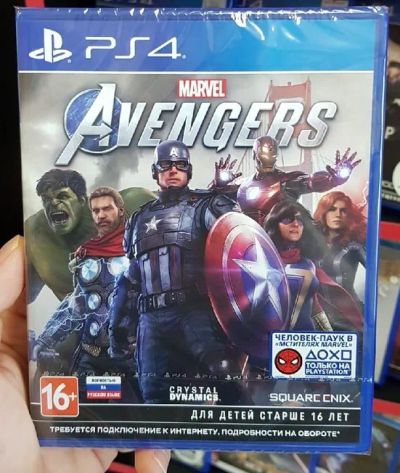 Лот: 20187069. Фото: 1. Диск ps4 Avengers (Мстители) marvel. Игры для консолей