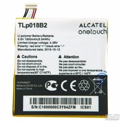 Лот: 12965315. Фото: 1. Акб (Аккумулятор) Alcatel OT7025... Аккумуляторы