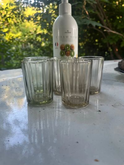 Лот: 25633086. Фото: 1. Стопки граненый, 5 шт, СССР. Рюмки, стопки