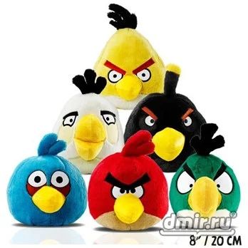 Лот: 8156242. Фото: 1. Чёрная Птица-игрушка Angry birds. Мягкие