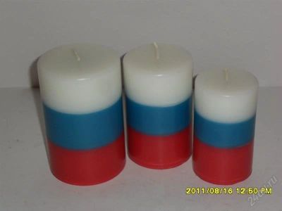 Лот: 1130057. Фото: 1. группа свечей "россия". Другое (предметы интерьера)