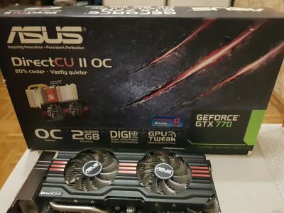 Лот: 18243834. Фото: 1. Видеокарта Asus GTX770 OC 2Gb... Видеокарты