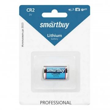 Лот: 17642659. Фото: 1. Батарейка Smartbuy CR2, 3V. Батарейки, аккумуляторы, элементы питания