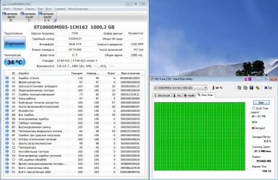 Лот: 3123357. Фото: 1. HDD Seagate 1000 GB SATA-3 64mb. Жёсткие диски (HDD)