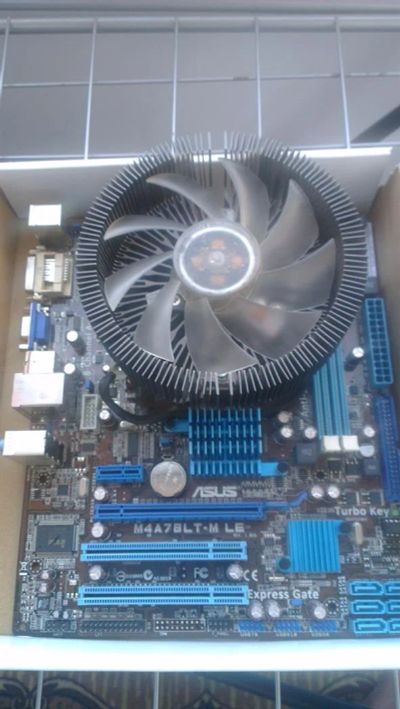 Лот: 3836913. Фото: 1. Asus M4A7BLT-M LE/AMD Sempron... Материнские платы