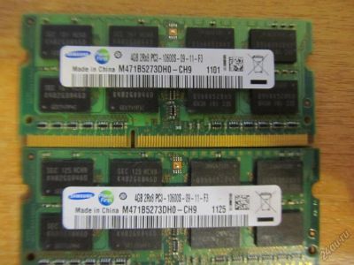 Лот: 5941633. Фото: 1. 4Gb SO DIMM DDR3 PC3-10600S-09-11-F3... Оперативная память