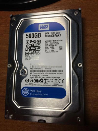 Лот: 6167140. Фото: 1. Жесткий диск(винт, HDD) WD5000AAKX... Жёсткие диски (HDD)