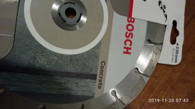 Лот: 15050578. Фото: 1. Диск алмазный отрезной BOSCH Concrete... Расходные материалы, сменные насадки