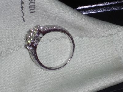 Лот: 3894632. Фото: 1. кольцо серебро пр925 с хризолитами. Кольца, перстни