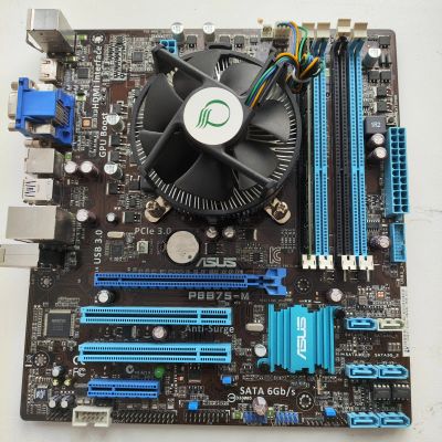 Лот: 21378401. Фото: 1. Asus P8B75-M+Intel Core i7-3770... Материнские платы