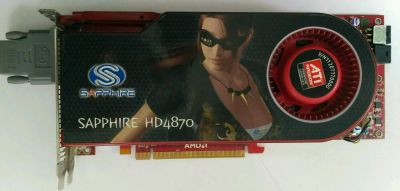 Лот: 11244921. Фото: 1. Sapphire Ati Radeon HD4870. Видеокарты