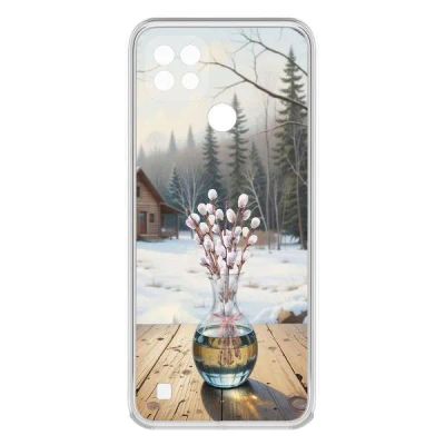 Лот: 25134758. Фото: 1. Чехол Krutoff Clear Case "Верба... Чехлы, бамперы
