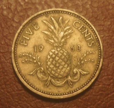 Лот: 5534484. Фото: 1. Распродажа.Багамы.5 центов 1968... Америка
