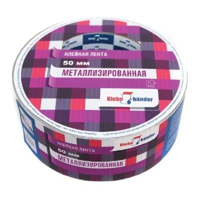 Лот: 16485359. Фото: 1. Скотч 50мм* 10м металлизированный... Тара, упаковка