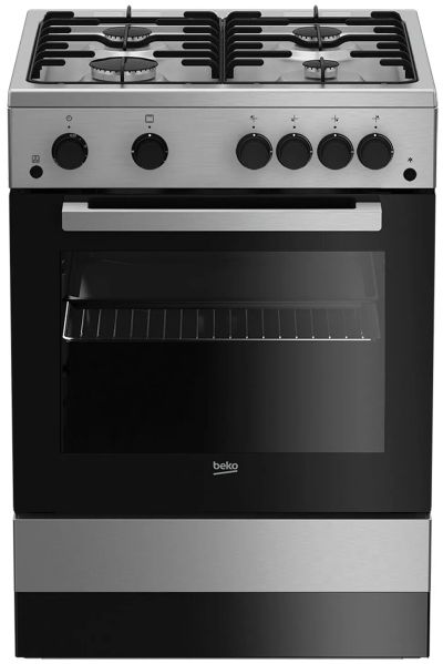 Лот: 19532611. Фото: 1. Газовая плита BEKO FSGT62110DXO. Плиты, духовые шкафы, варочные поверхности