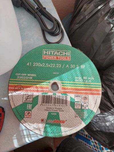 Лот: 20730879. Фото: 1. Диск отрезной Hitachi 11 штук. Расходные материалы, сменные насадки