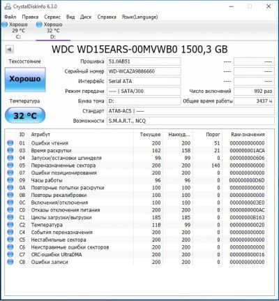 Лот: 7674657. Фото: 1. Жесткий диск WD 1500Gb. Жёсткие диски (HDD)