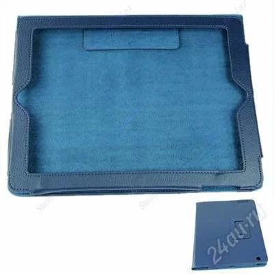 Лот: 2333443. Фото: 1. чехол на ipad 2,3 (синий) с функцией... Чехлы, обложки