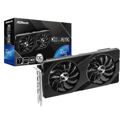 Лот: 25272794. Фото: 1. Видеокарта ASROCK Intel Arc A750... Видеокарты