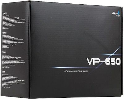 Лот: 11614678. Фото: 1. Блок питания AeroCool VP-650 650W. Другое (комплектующие)