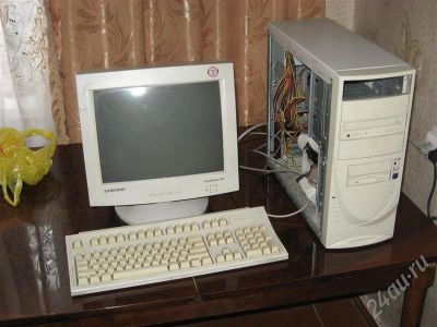 Лот: 279151. Фото: 1. Системный блок (1200Mhz) + Монитор. Компьютеры в сборе