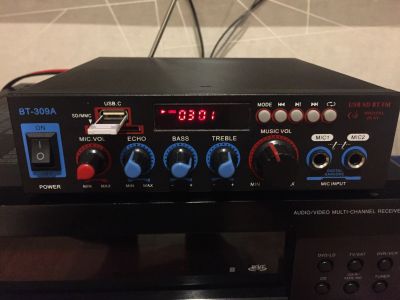 Лот: 18666435. Фото: 1. Усилитель HIFI USB,FM,Радио, Bluetooth. Ресиверы