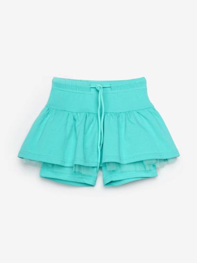 Лот: 25379673. Фото: 1. Юбка-шорты Playtoday, Голубой. Шорты