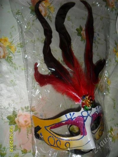 Лот: 2364972. Фото: 1. Новая маска "Незнакомка". Детские карнавальные, праздничные костюмы