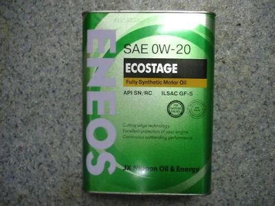 Лот: 7100897. Фото: 1. ENEOS Ecostage Synthetic SAE 0w20. Масла, жидкости
