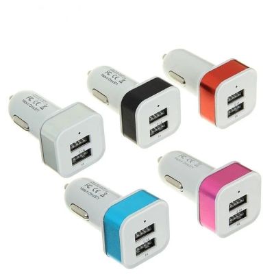 Лот: 9829567. Фото: 1. Авто-адаптер 2USB (12V-5V) 1А... Зарядные устройства