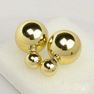 Лот: 5983308. Фото: 1. Пусеты gold. Серьги, каффы