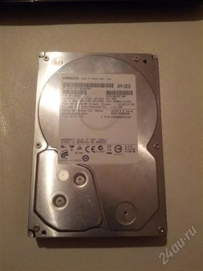 Лот: 2222048. Фото: 1. Винчестер Hitachi на 1 терабайт... Жёсткие диски (HDD)