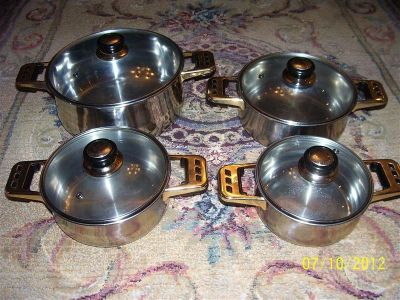 Лот: 2158380. Фото: 1. Набор кастрюль (4 шт.). Сковороды и сотейники