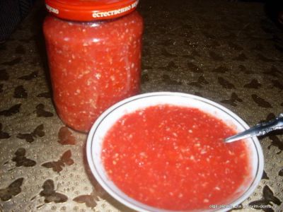 Лот: 16401897. Фото: 1. Аджига горлодер 1 литр. Домашние заготовки