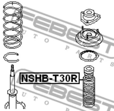 Лот: 18593904. Фото: 1. Пыльник заднего амортизатора NSHB-T30R... Ходовая, подвеска, рулевое управление