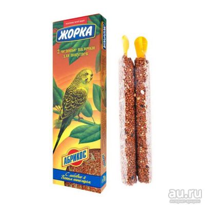 Лот: 17767434. Фото: 1. ЖОРКА палочки для попугаев Абрикос... Корма