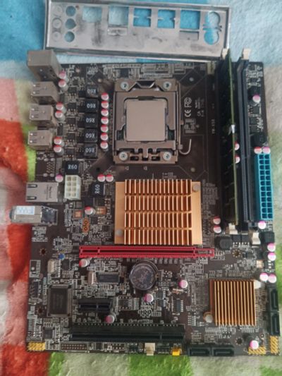 Лот: 19078080. Фото: 1. Плата LiYang x58 +xeon x5660... Материнские платы