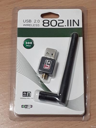 Лот: 6057981. Фото: 1. Адаптер Wi-Fi - USB, новый с диском... WiFi, Bluetooth адаптеры