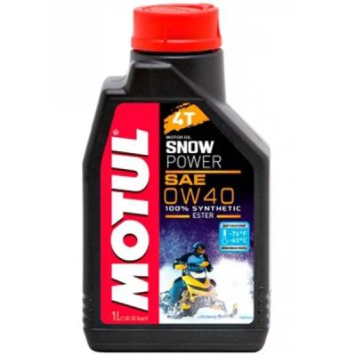 Лот: 20352610. Фото: 1. MOTUL SnowPower 4T 0w40 100% Synt... Масла, жидкости