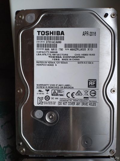 Лот: 17474272. Фото: 1. Жесткий диск Toshiba SATA-III... Жёсткие диски (HDD)
