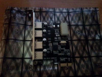 Лот: 10870326. Фото: 1. Контроллер Pci-Express USB 3.0... Платы расширения, контроллеры, доп. порты