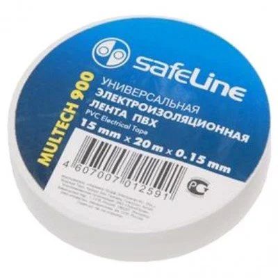 Лот: 14566467. Фото: 1. Изолента Safeline белая 15мм*20м... Расходные материалы, сменные насадки