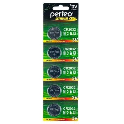 Лот: 22144829. Фото: 1. Элем.пит.PERFEO CR2032/5BL LITHIUM... Батарейки, аккумуляторы, элементы питания