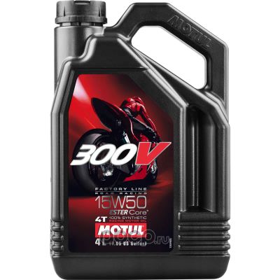 Лот: 20067479. Фото: 1. MOTUL 300V 4T FL Road Racing 15w50... Масла, жидкости