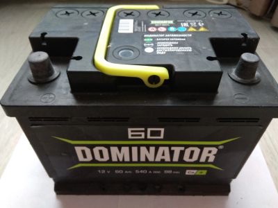 Лот: 14985025. Фото: 1. Аккумулятор б/у Dominator 60 Ач... Аккумуляторы
